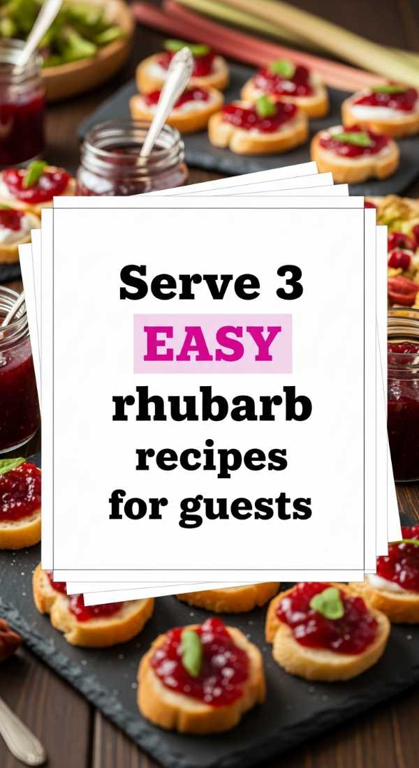 Serve 3 Easy Rhubarb Recipes For Guests 6a017dc6a6d1e