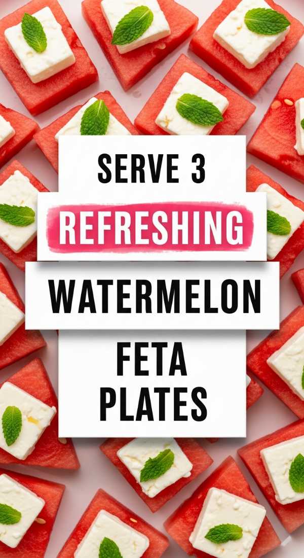 The Only Summer Dinner Guide You’ll Ever Need Serve 3 Refreshing Watermelon Feta Plates 6a017dced2d68