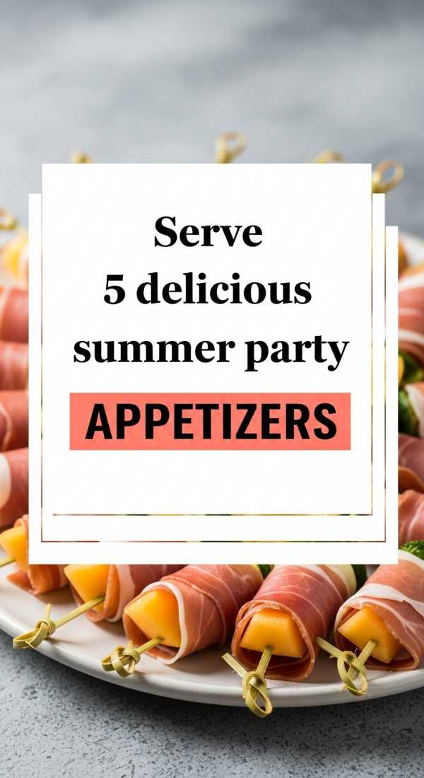 Serve 5 Delicious Summer Party Appetizers 69f727781ec09