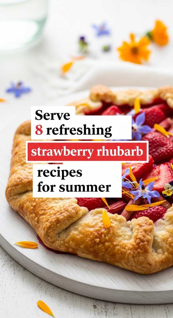 Serve 8 Refreshing Strawberry Rhubarb Recipes For Summer 69fd8aa33fc0e
