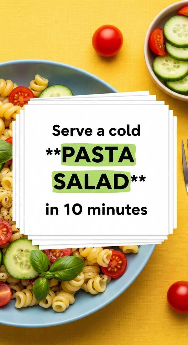 Beat the Heat: Refreshing Recipes for Your Best Summer Ever Serve A Cold Pasta Salad In 10 Minutes Or Less 6a070b59e6da6