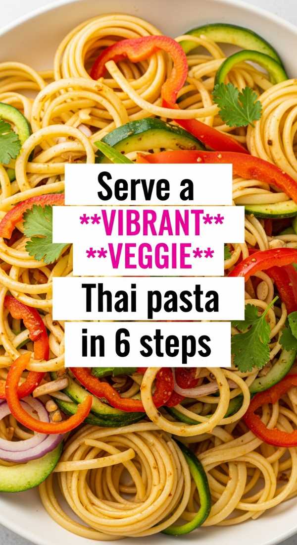 From Bangkok to Bologna: Irresistible Thai Fusion Pasta Masterpieces Serve A Vibrant Veggie Thai Pasta In 6 Steps 6a10a0a82b6bf