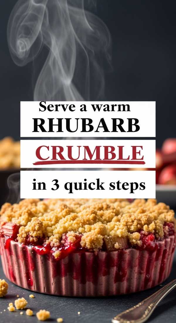 Serve A Warm Rhubarb Crumble In 3 Quick Steps 69fd8c9d709fb