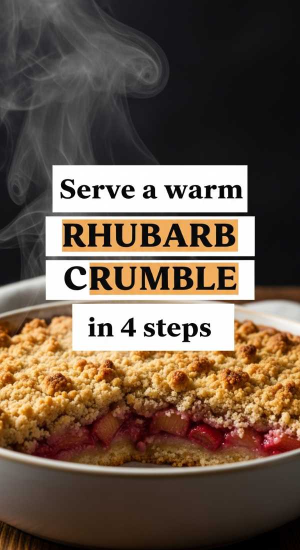 Serve A Warm Rhubarb Crumble In 4 Steps 69fd8aacec193