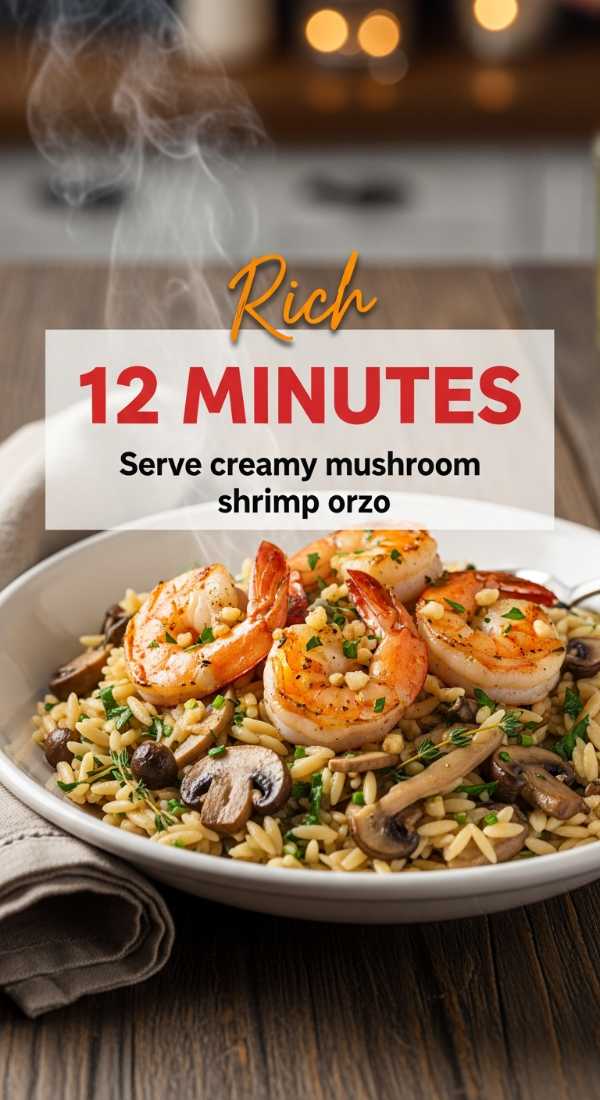 Serve Creamy Mushroom Shrimp Orzo In 12 Minutes 69f4514b01a48