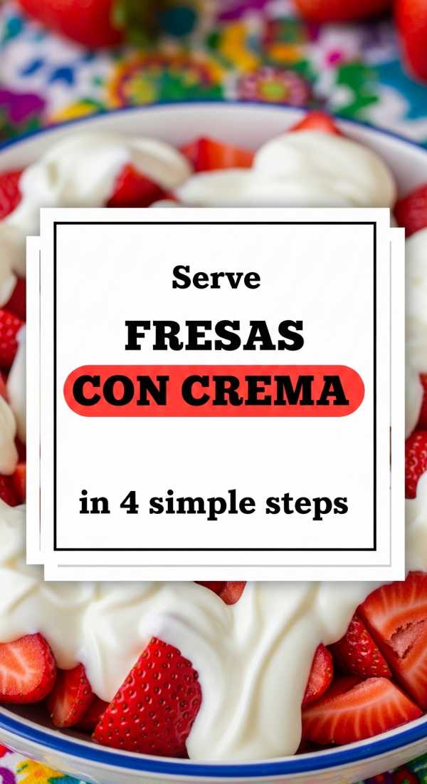 Sizzle & Chill: The Ultimate Summer Recipe Handbook Serve Fresas Con Crema In 4 Simple Steps 6a109541a9b2d