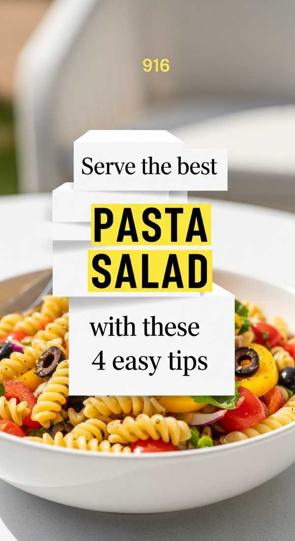 Summer on a Plate: Fresh Recipes and Ice-Cold Refreshments Serve The Best Pasta Salad With These 4 Easy Tips 6a10a09fe1bad