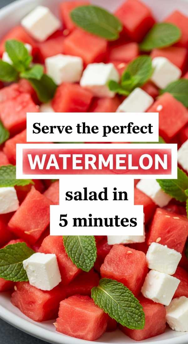 Al Fresco Feast: Your Guide to Perfect Summer Dining Serve The Perfect Watermelon Salad In 5 Minutes 6a00160db1fa2