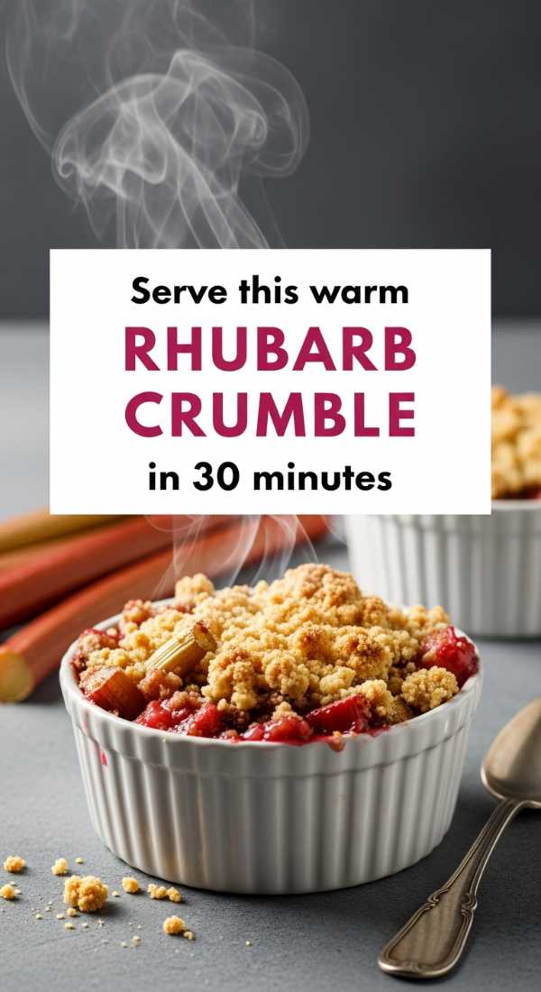 Serve This Warm Rhubarb Crumble In 30 Minutes 69fd8c96416d7