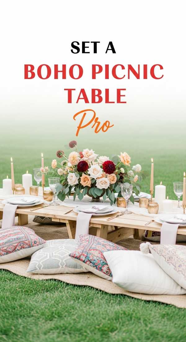 Set A Boho Picnic Table In 4 Steps 6a0d9ef162960