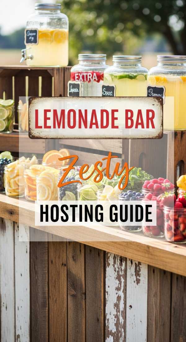 Sun, Sand, and Snacks: Your Complete Guide to Summer Cooking Set Up 1 Colorful Summer Lemonade Bar 69fd7423434de