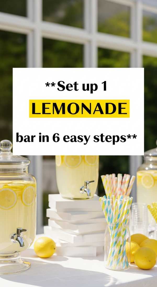 Set Up 1 Lemonade Bar In 6 Easy Steps 6a06cfebdde09