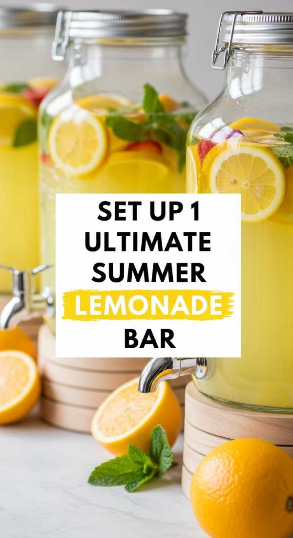 Set Up 1 Ultimate Summer Lemonade Bar 6a06cbeaec8f3