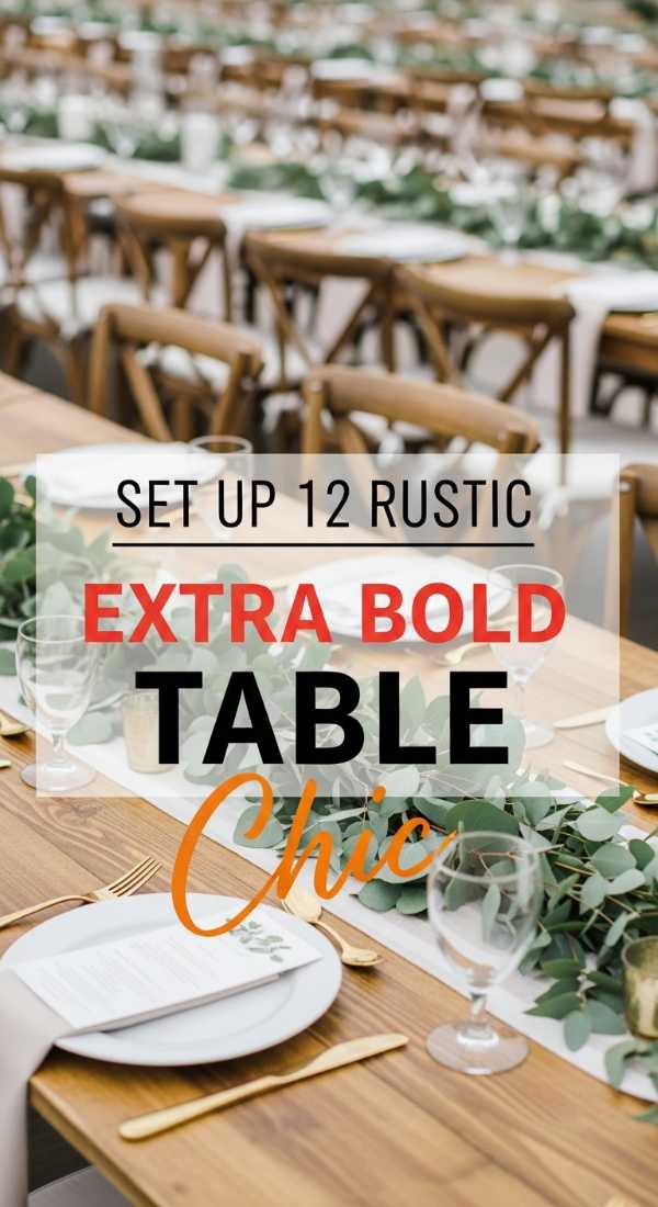 Set Up 12 Rustic Table Decorations 69faeadee6747