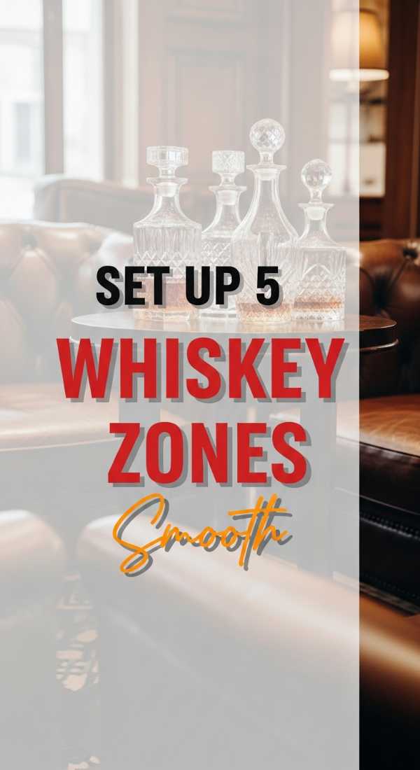 Set Up 5 Luxury Whiskey Tasting Zones For Men 6a157b195bd58