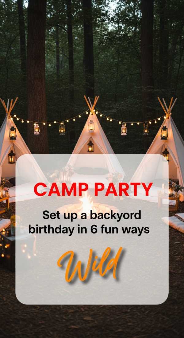 Set Up A Backyard Camp Birthday Party In 6 Fun Ways 6a0db3fdbbfcb