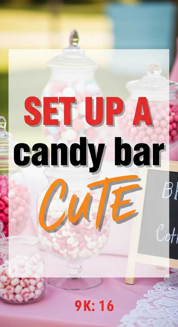 Set Up A Cute Candy Bar In 3 Minutes 6a056f7347e38