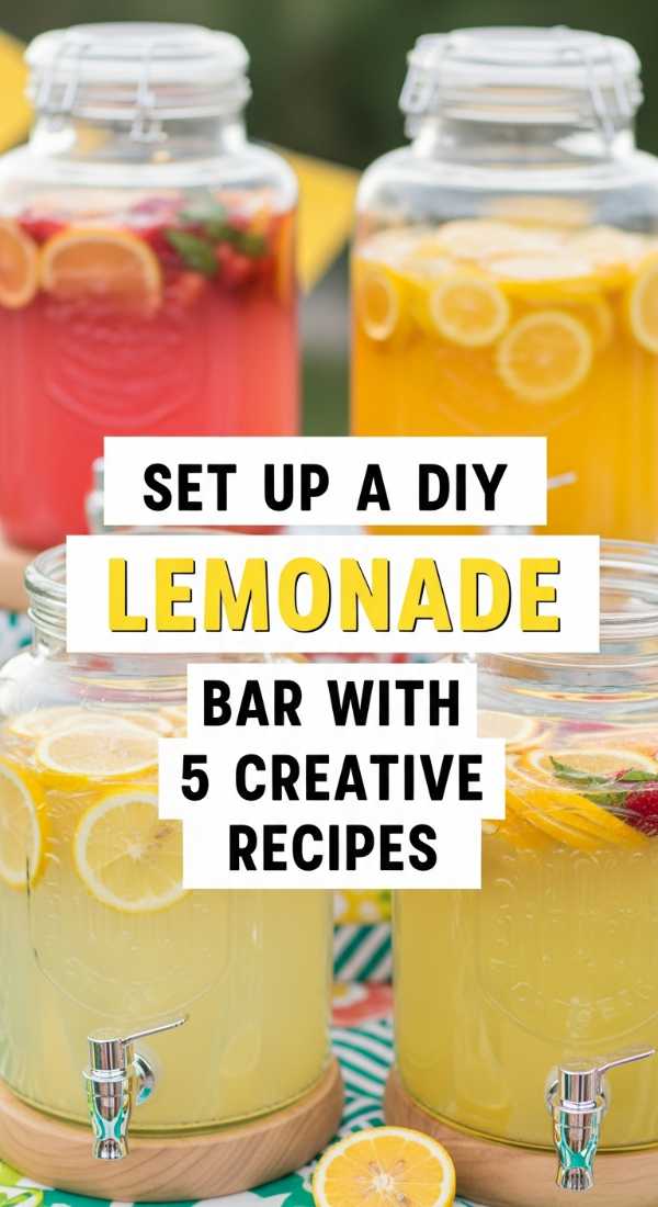 Golden Hour Eats: The Only Summer Recipe Collection You’ll Need Set Up A Diy Lemonade Bar With 5 Creative Recipes 6a06d0081aa8b
