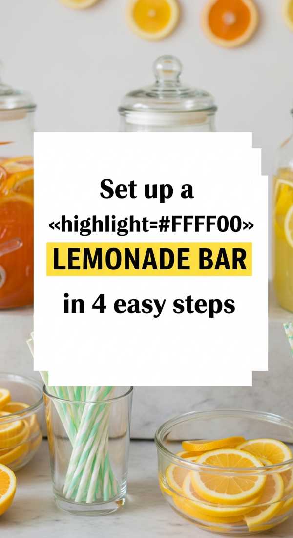 Set Up A Lemonade Bar In 4 Easy Steps 6a06fe980f0b4