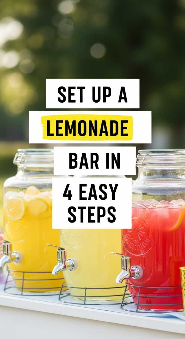 Sizzle & Chill: 10 No-Stress Summer Recipes for Easy Entertaining Set Up A Lemonade Bar In 4 Easy Steps 6a10d06f96617
