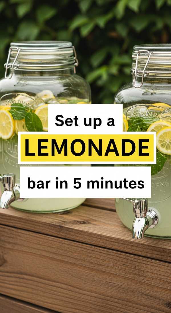Set Up A Lemonade Bar In 5 Minutes 69fb141087864