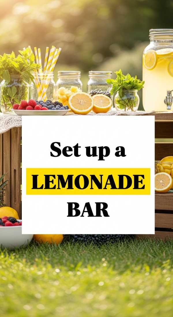 Fire Up the Fun: The All-In-One Guide to Hosting the Perfect Summer BBQ Set Up A Lemonade Bar In 5 Steps 6a07025793ca9