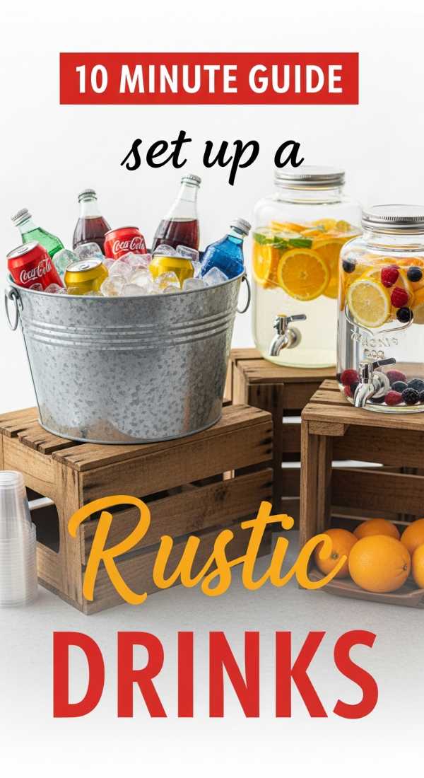 10 Pro Tips for Planning the Ultimate Al Fresco Celebration Set Up A Rustic Beverage Station In 10 Minutes 6a0d9eebc7da8