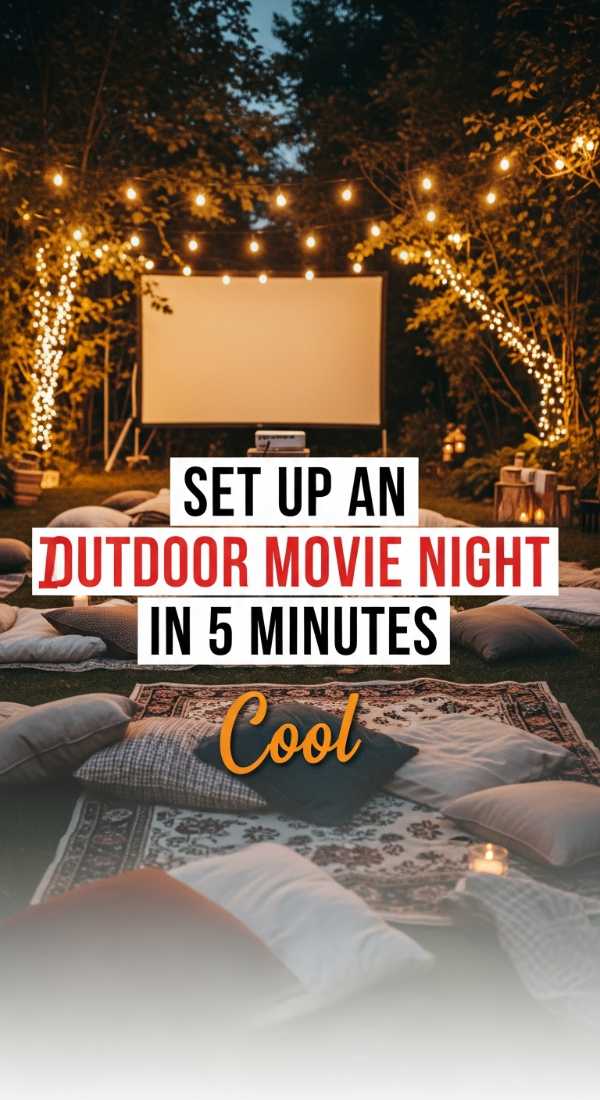 Set Up An Outdoor Movie Night Birthday Party In 5 Minutes 6a157afe43ada
