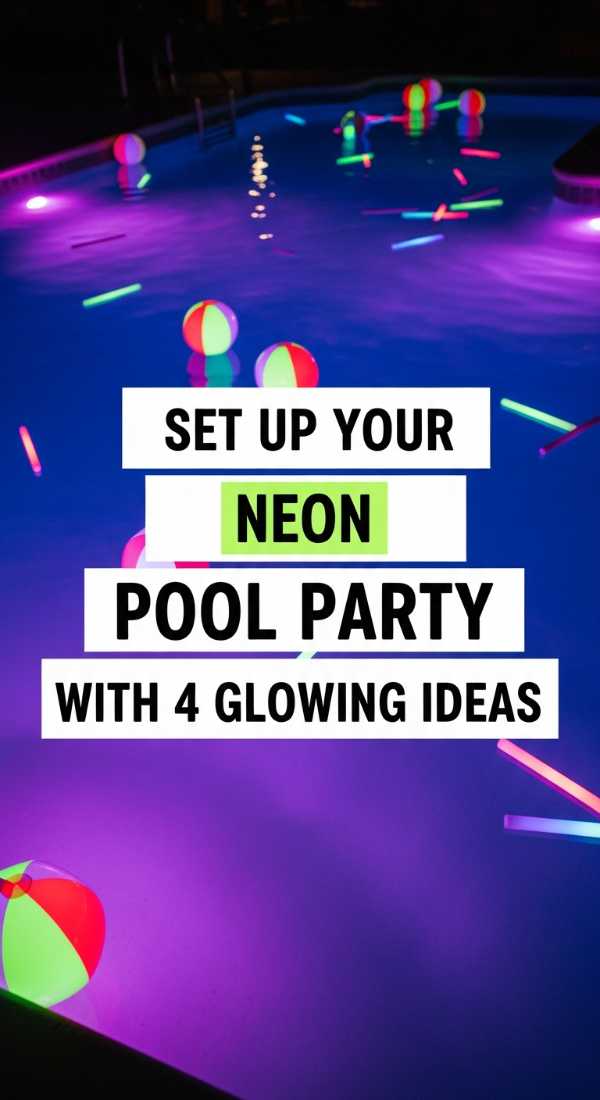 Set Up Your Neon Pool Party With 4 Glowing Ideas 6a18a6916b36a