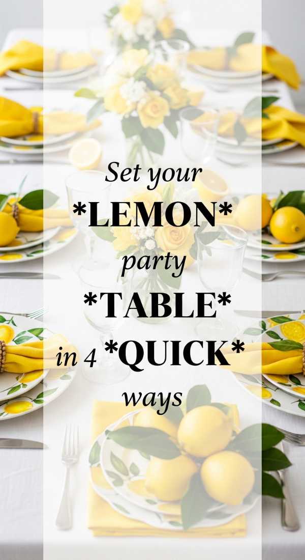 Set Your Lemon Party Table In 4 Quick Ways 6a0031be7076c
