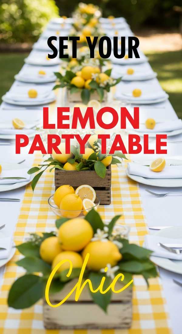 Set Your Lemon Party Theme Table In 5 Minutes 69f478f75cfde