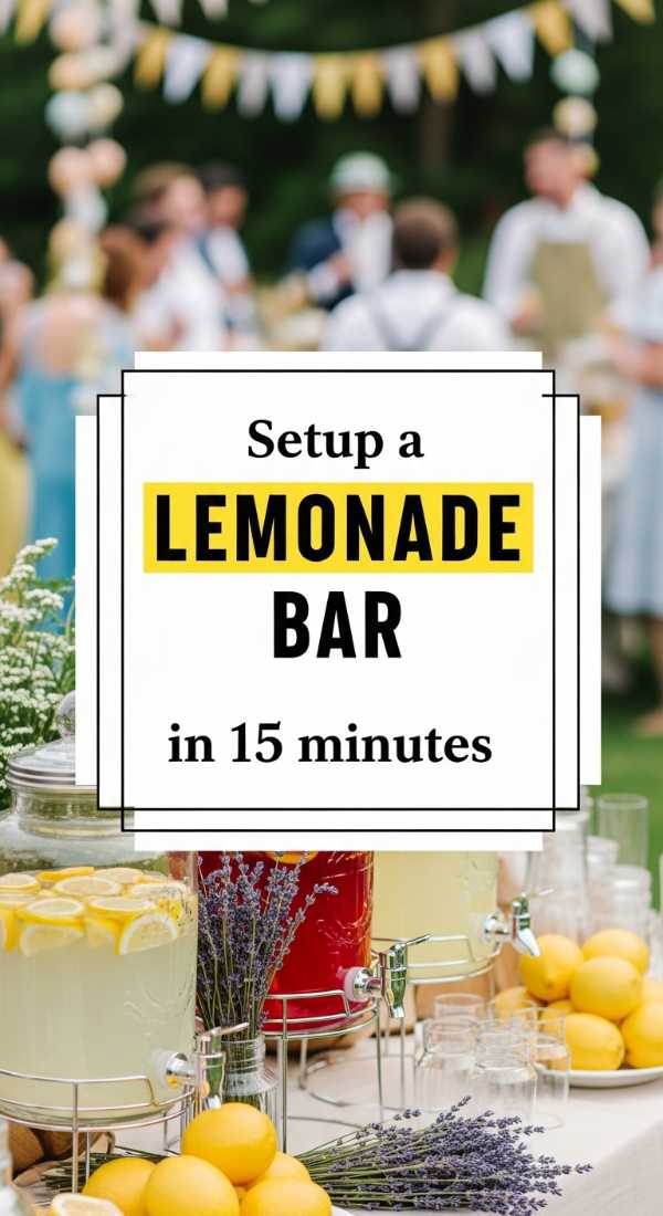 Sizzle & Chill: The Ultimate Summer Recipe Handbook Setup A Lemonade Bar In 15 Minutes 6a1095422bf18