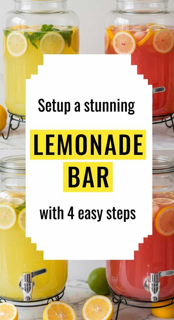 Setup A Stunning Lemonade Bar With 4 Easy Steps 6a06bdd62324e
