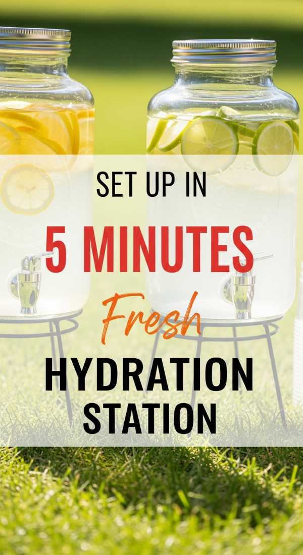 Setup A Wedding Hydration Station In 5 Minutes 69fc2674656cd