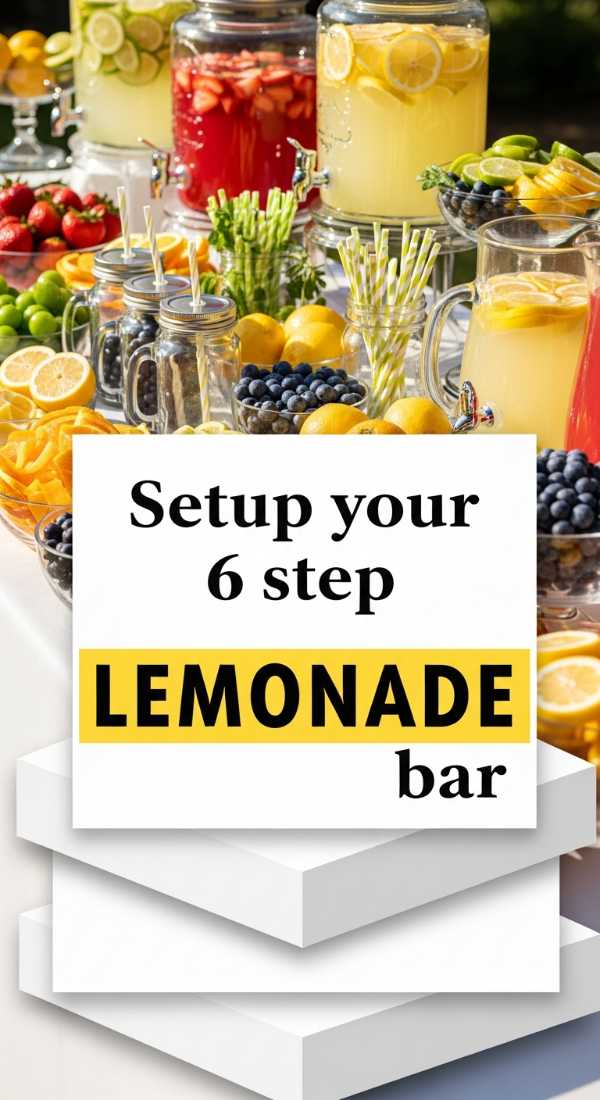 Setup Your 6 Step Lemonade Bar 6a0706eb59347