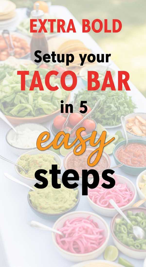 Setup Your Taco Bar In 5 Easy Steps 69faead742e3d