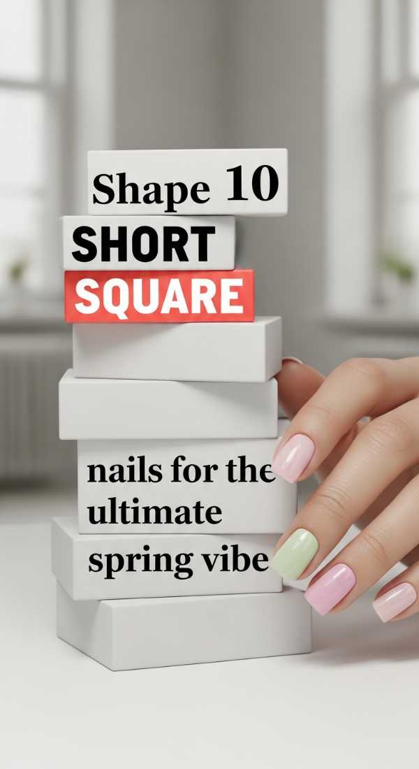 Shape 10 Short Square Nails For The Ultimate Spring Vibe 69f4c112a6c45