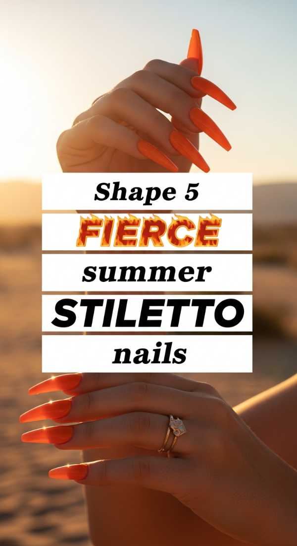 Shape 5 Fierce Summer Stiletto Nails 6a059b279be18