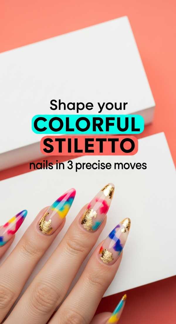 Shape Your Colorful Stiletto Nails In 3 Precise Moves 6a0f0bb5eedf5