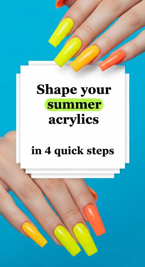 Summer State of Mind: June's Most Viral Nail Trends Revealed Shape Your Summer Acrylics In 4 Quick Steps 6a0f0dc9bcad7