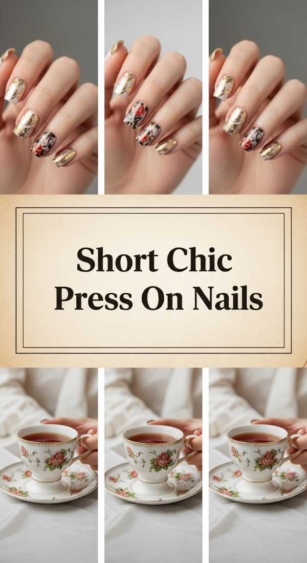 Short Chic Press On Nails 6a085b8bb111b