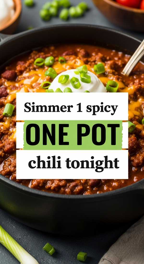 Simmer 1 Spicy One Pot Chili Tonight 69f4425de25ee