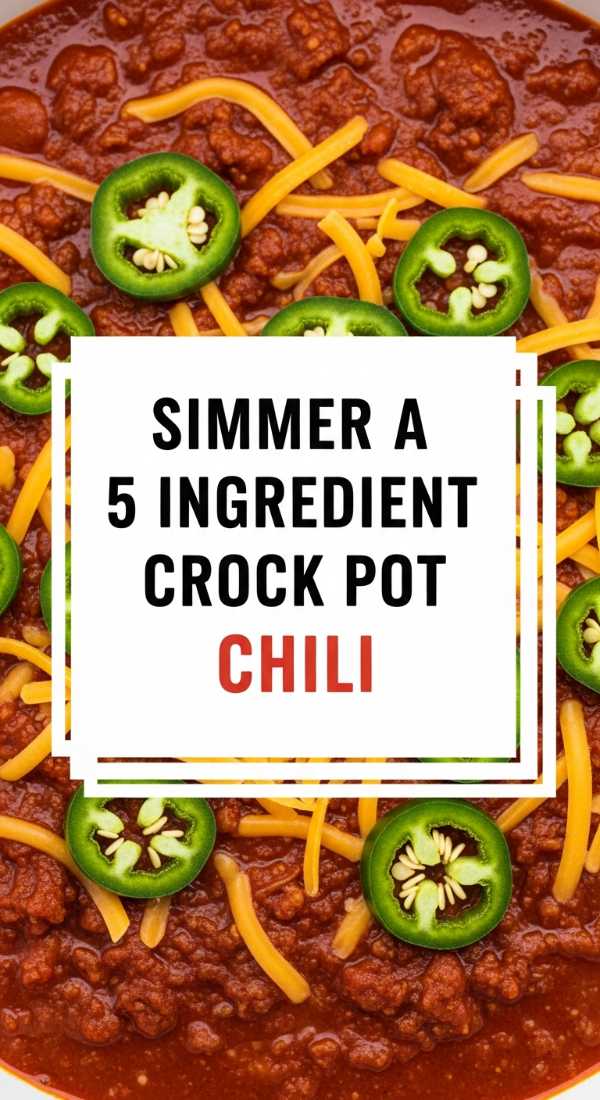 Ultimate Comfort: The Only Cooking Guide You’ll Ever Need Simmer A 5 Ingredient Crock Pot Chili 69f6fdffc8b51