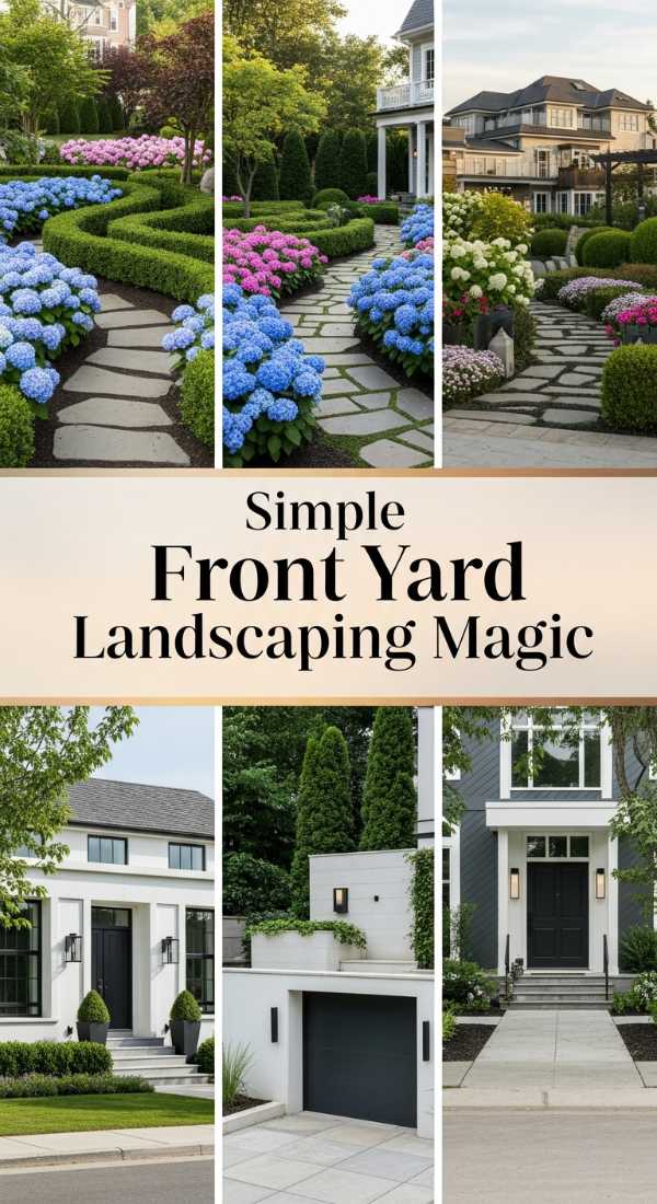 Simple Front Yard Landscaping Magic 6a04bc627b142