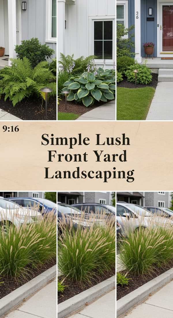 Simple Lush Front Yard Landscaping 6a04bc708a2c3