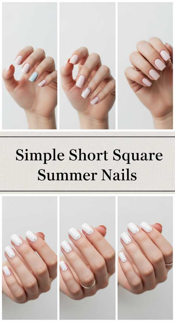 Simple Short Square Summer Nails 6a006b7314355