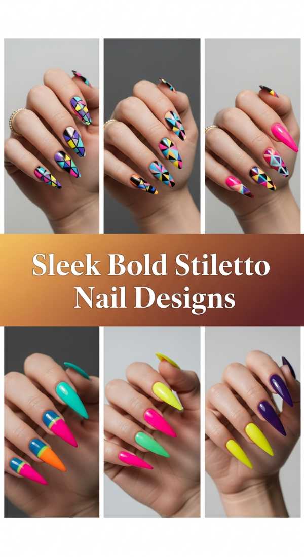 Sleek Bold Stiletto Nail Designs 6a08b00083ea8