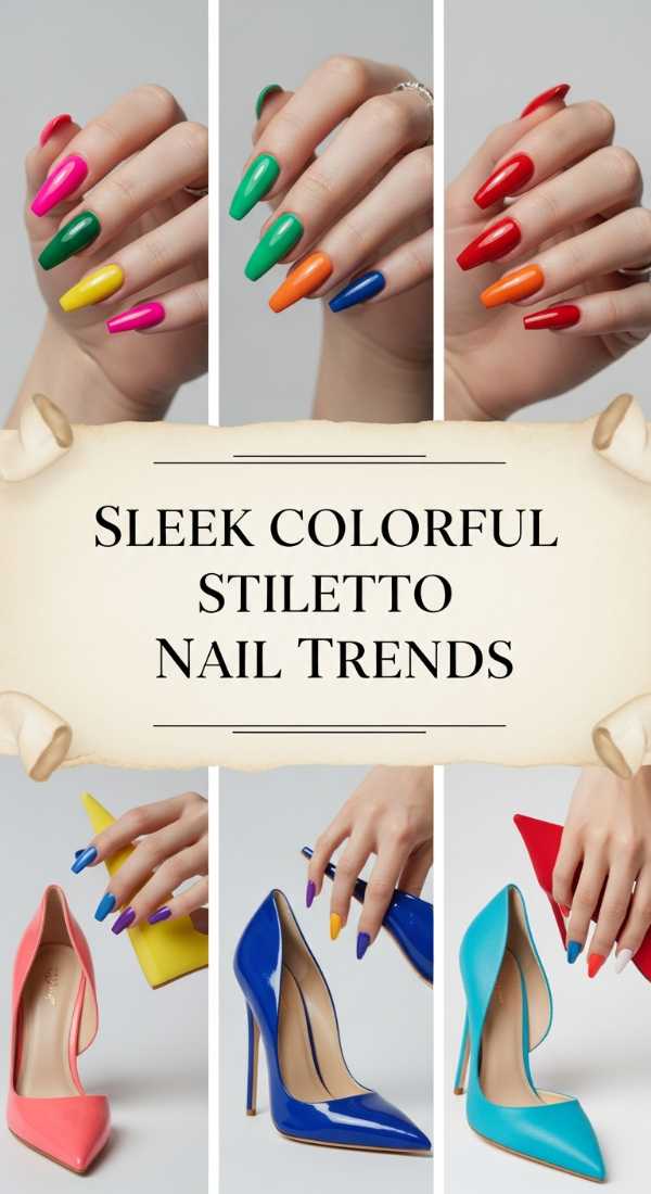 Sleek Colorful Stiletto Nail Trends 6a08b01b183fd