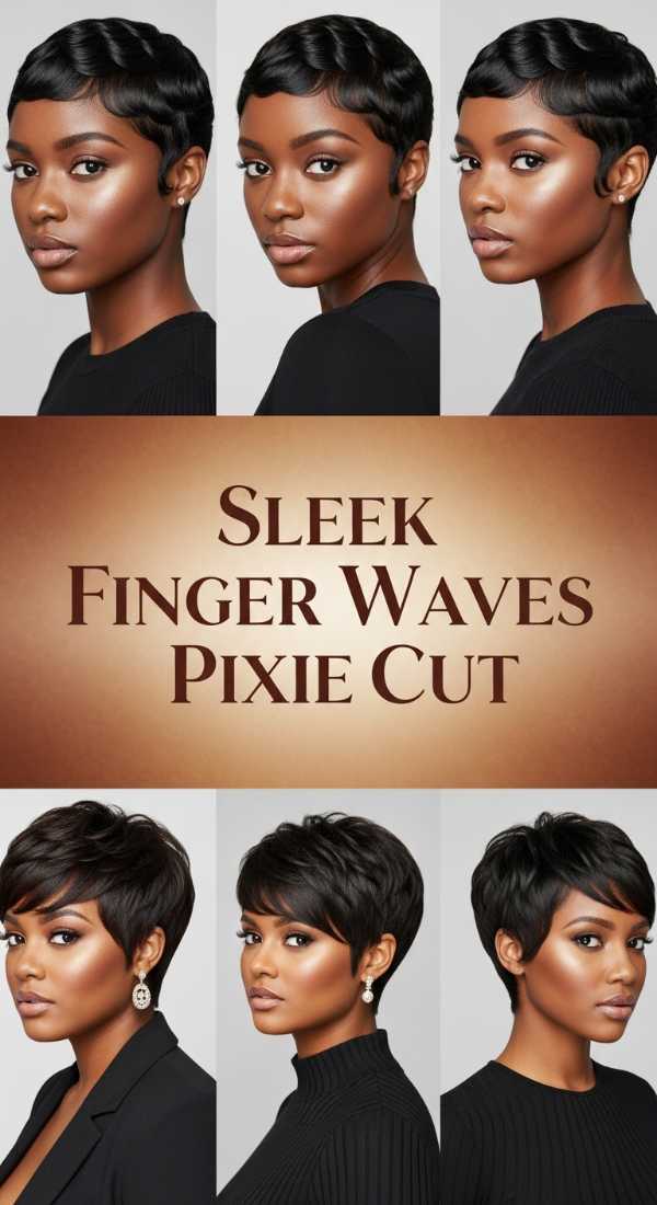 Sleek Finger Waves Pixie Cut 6a142b6900a42