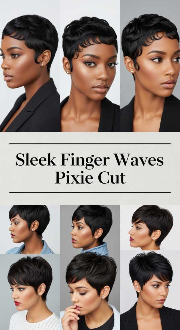 Sleek Finger Waves Pixie Cut 6a142e046db0d